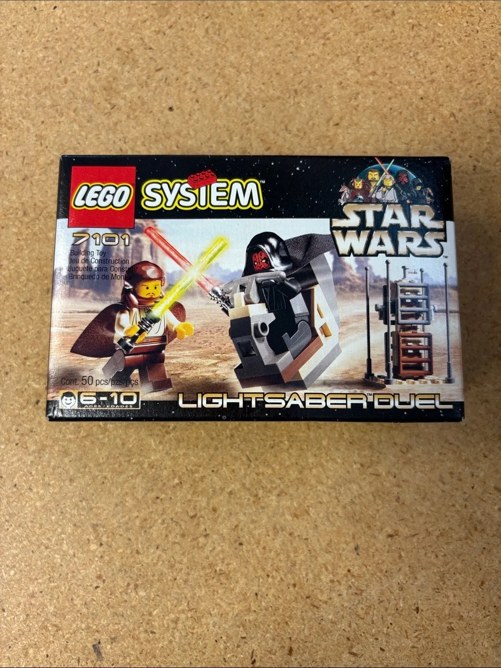 Star Wars LEGO System Lightsaber Duel 7101 Darth Maul Qui-Gon Jinn 1999 NIB